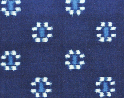 Kurume Fabric. A three-colored woven pattern