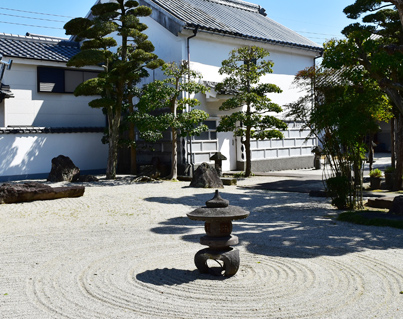 Stone Lanterns in the Japanese garden